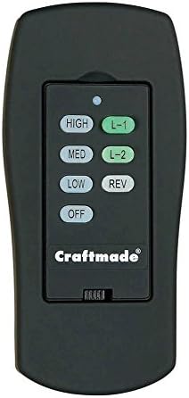 Craftmade CXL-ICS-OB CXL Ceiling Fan Control System ICS Wall Control with Clamshell Remote for Fan and Light Control, 1.5 Amp 300W, Replacement Hub and 12V Battery Included, Oiled Bronze