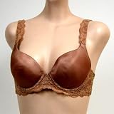 Orlfa NEW $59 SATIN WARM NUDE PUSH UP BRA #1029 36A