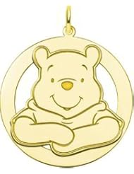 Gold Plated SS Disney Winnie the Pooh Bear Charm 32mm
