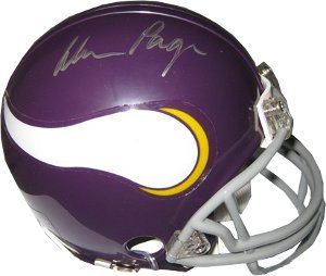 Alan Page signed Minnesota Vikings Replica Throwback Mini Helmet