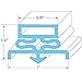 Traulsen 09500 Door Gasket 23 5/8" X 29 5/8" Grey Snap-In Mount For Traulsen Oem 741044