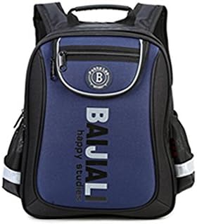 Pupil Nylon School Backpack -Waterproof,Fits Body-Reflective Navy Blue