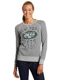 NFL Women's New York Jets Heather Vintage French Terry Raglan (Grey Heather, Medium)