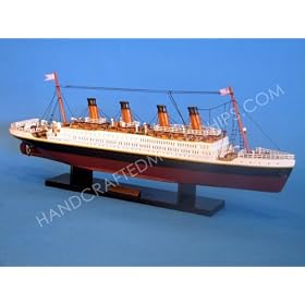 Titanic 20 Cruise Ship Wood Model Fully Assembled Not a Kit by 