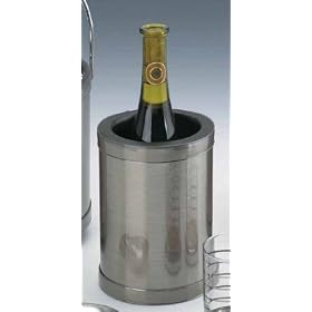 Kraftware 76678 Mylar Brushed Pewter Deluxe Wine Chiller with Bands by Kraftware