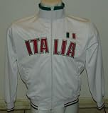 Buy UNISEX - MENS, & WOMENS DRAKO ITALIA ITALY WHITE SOCCER JACKET SIZE MEDIUM - 100% POLYESTHER - LETTERS SEWN ON JACKET
