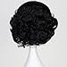 Princess Wig Girl or Child Short Black Curly Costume Cosplay Wig for Halloween