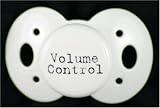 Lots 2 Say Baby Pacifier - Volume Control - White - Made in the USA