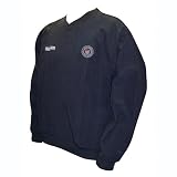 USSF Black Vneck Windshirt