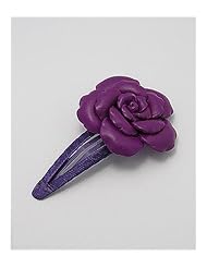 Rose Hair Clip In White Base