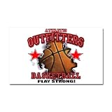 Car Magnet 20 x 12 Athletic Outfitters Basketball Play Strong