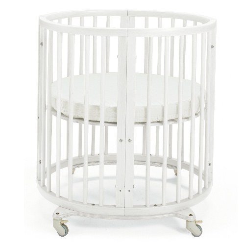 Stokke Sleepi Mini Crib Bundle with Mattress & Drape Rod White Baby Shop