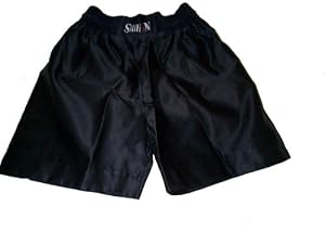 Boxing Shorts Black - Size Large