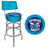 New Orleans Hornets NBA Padded Swivel Bar Stool with Back