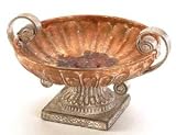 Porcelain Antique Finish Rose Compote