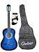 New BLUE Acoustic Guitar w/ Gigbag + FREE Harmonica