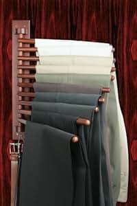 collections etc wall mount trouser pant closet organization rack