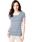  M&amp;S Collection Pure Cotton Striped T-Shirt with Stay New™