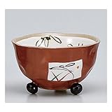 花うさぎ 三ツ千茶(赤) 5個組 【有田焼 湯呑】