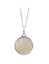 Budding Tree Mother of Pearl Necklace in Sterling Silver