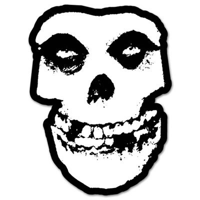 Misfits SKULL danzig vynil car sticker 4