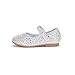 DREAM PAIRS Toddler Girl's Dress Shoes Mary Jane Rhinestone Ballerina Flat for Party, Birthday, Performance, Wedding Angel-66 Silver Size 7 Toddler