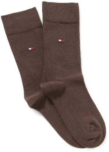 Tommy Hilfiger Unisex - Kinder Socke 2 er Pack 391334, Gr. 26, Braun (262 broker brown) Preisvergleich
