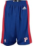 Detroit Pistons Navy Blue NBA Cover Plaid Pajama Shorts