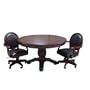 Playcraft Fairfield Cherry 3 in 1 Pedestal Game Table with 4 Chairs