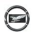 Comfort Grip Steering Wheel Cover - American Eagle Spread Wings Silver