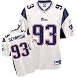 Richard Seymour New England Patriots Replica Adult White NFL Jersey - XL