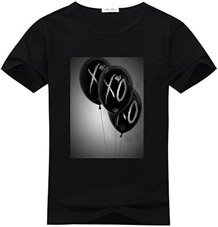 Vivien Zhou Men's The Weeknd XO New Graphic 100% Cotton T-Shirt X Large Black 2
