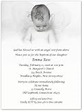 Baby Angel Baptism Christening Invitations - Set of 20