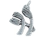 Sterling Silver H is for Hurricane Charm