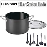 Cuisinart GG6624 8 Quart Stockpot With Cover And Heat Resistant Non-Stick 6-piece Nylon Kitchen Tool Set