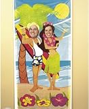 Luau Couple Photo Door Banner