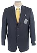 Ralph Lauren Mens Single Breasted 2 Button Solid Navy Blue Wool Suit - Size 40S
