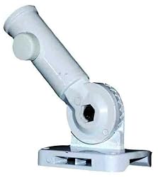 America's Flag Company HWWHITEADJ 1-Inch Adjustable Mounting Bracket, White