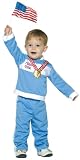 2 Item Bundle: Olympic USA Future Gold Medalist Dress up Costume Size 3T-4T + Free Stickers