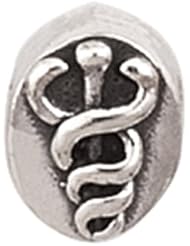 925 Sterling Silver Medical Alert Bead, For Chamilia, Pandora, Biagi, Personality, Reflections And More Charm Bracelets