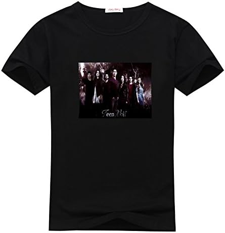 Tammi Utzinger Mens Teen WOLF Black T-shirts Size XL