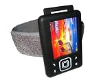 BLACK Jogging Armband & Skin Case Cover for Creative Zen 4gb 8gb 16gb & 32gb + SCREEN PROTECTOR