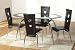 Caravelle Glass 4 Piece Dining Set