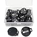 WGCD 30 PCS Coin Cell Button Battery HolderÂ Case for CR2032 CR2025 Black