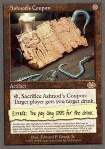 【クリックでお店のこの商品のページへ】Amazon.co.jp ｜ Magic： the Gathering - Ashnod’s Coupon - Unglued by Magic： the Gathering [並行輸入品] ｜ おもちゃ 通販