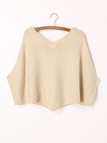 （サマンサモスモス）SM2 アルパカ混ポンチョニット