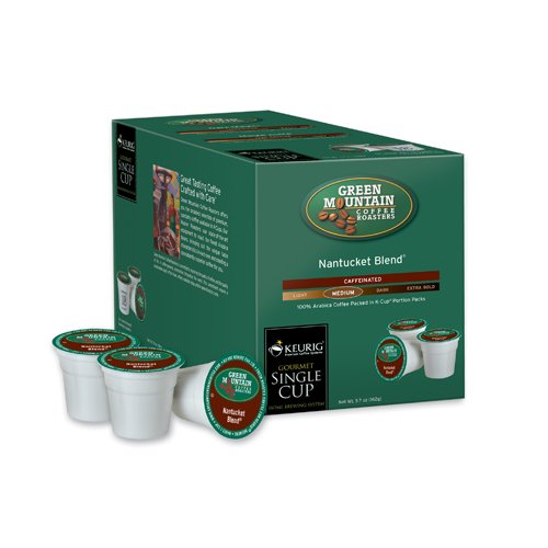 Keurig K-Cup Green Mountain Nantucket Blend, 18 pack.
