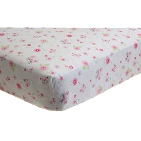 Kids Line Bella Fitted Sheet, Pink