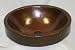 17" Round Skirted Copper Vessel Bathroom Sink