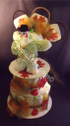 Fall Thanksgiving Turkey Baby Shower Gift Diaper Cake Autumn